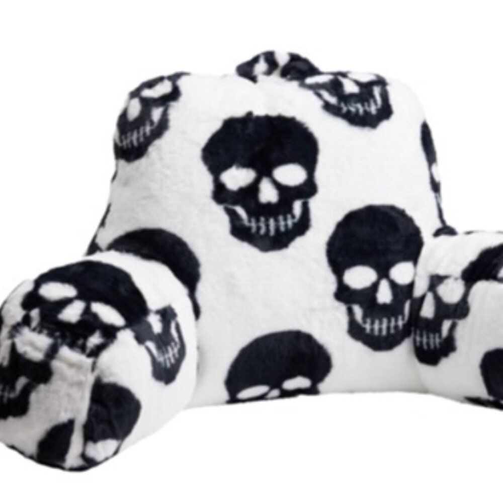 Skull back rest reading pillow rachel zoe back pillow